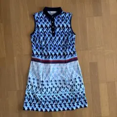 美品マンシング　Munsingwear ノースリーブ ワンピース ベルト付き 美品マンシング Munsingwear ノースリーブ ワンピース ベルト付き