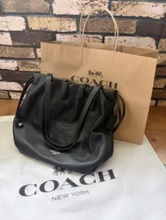COACH ショルダーバッグ ブラック レザーのサムネイル
