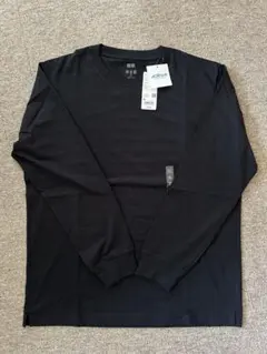 【新品】ユニクロ エアリズムコットン UVカット クルーネックT(長袖) XL
