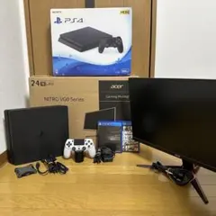 セット】 PS4本体 コントローラー モニター GTA5 セット