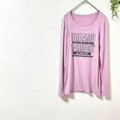 カイタックファミリー　美品✨ロゴ入りロングTシャツ L 薄紫