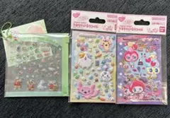 たまごっちたまもりしーるリフィル2点&クレヨンしんちゃんデコパーツシールセット