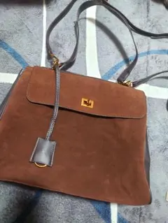 新品大容量スエードショルダー&ハンドバッグLサイズ