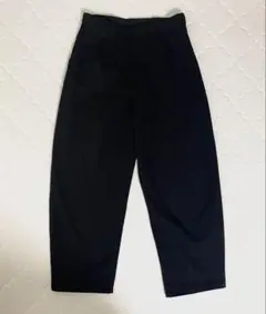 【美品・2回着】UNIQLO：C バレルパンツ 男女兼用 ブラック Sサイズ