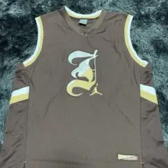 ブラウン ジャンプマンノースリーブシャツ