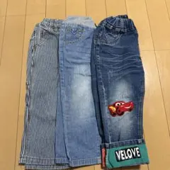 【美品】デニムパンツ3枚セット（90〜95cm)
