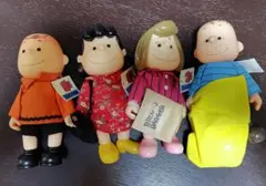 ヴィンテージ　THE PEANUTS 人形　ソフビ　4体セット