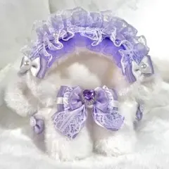 ぬい服　着ぐるみ　にじぱぺっと おすわり 10cm 11cm 紫 ひつじ