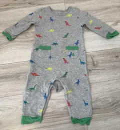 baby GAP 恐竜柄 ロンパース 70cm (6-12ヶ月) グレー 長袖