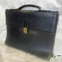 Burberrys 黒 レザービジネスバッグ - メルカリ
