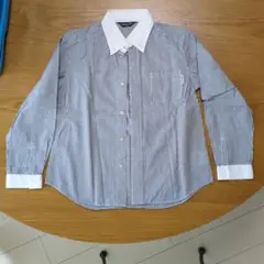 COMME CA ISM ストライプ長袖シャツ　120㌢