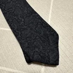 Earldom ペイズリー柄 ネクタイ 黒のサムネイル