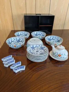 セラミック藍蝶草花おもてなしセットのサムネイル