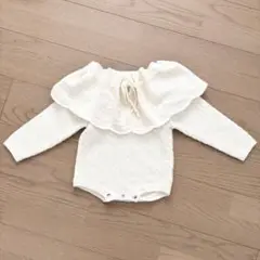 anneshirley アンシャーリー　つけ襟　ニット　ロンパース