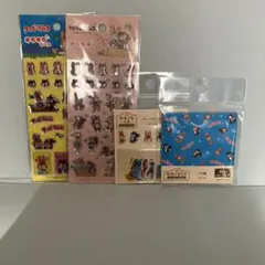 クッピーラムネ 駄菓子屋文具シール メモ帳 セット