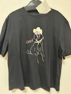 新品　今季　完売品　ガレナ galena GALENA ドック刺繍Tシャツ 黒のサムネイル