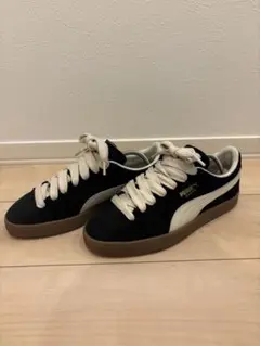 PUMA スエード カジュアルスニーカー ブラック/ホワイト　26cm