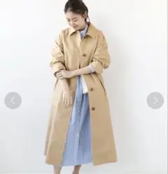 ジャーナルスタンダードレリューム　ベージュ コットンナイロントレンチコート　今季 JOURNAL STANDARD relume（ジャーナルスタンダード レリューム