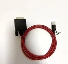 ❇️ Mini DisplayPort変換DVIケーブル　赤　パソコン　1メートル
