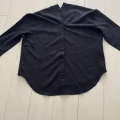 DHOLIC 7分丈ブラウス シャツ ブラック