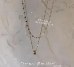 frank and easy / K10 gold 3R necklace