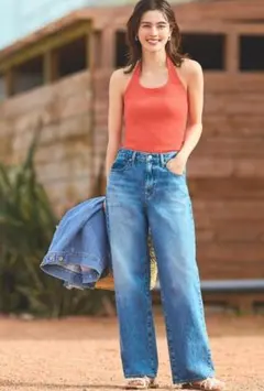 新品未使用　エアリズムコットンオープンバックホルターブラトップ XS