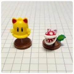 マリオ チョコエッグ ギガベル ネコパックンフラワー まとめ売り フィギュア