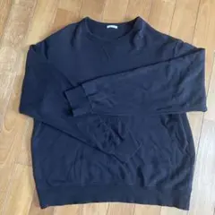 GU 黒コットントレーナー　XL