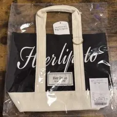 Herlipto ハリプ トートバッグ black 新宿ルミネ2 即日発送可 - メルカリ