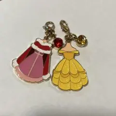 美女と野獣　ベル　ドレスチャーム　キーホルダー　セット