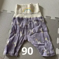 【西松屋】 ユニコーン柄 ベビーパジャマ 90cm 腹巻き付　ステテコ