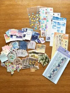 風景・花デザインのシールセット バラ まとめ売り