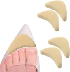 2足4枚セット つま先クッション インソール スポンジ 低反発靴 つま先保護