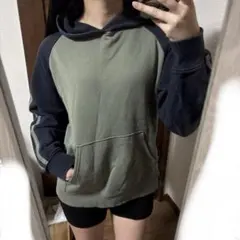 オールドユニクロ パーカー グレー ネイビー