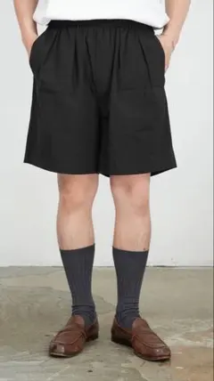 NEAT Seersucker Big Trunks Shorts blackのサムネイル