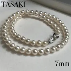 【TASAKI✨ テリ最強】 あこや 7ミリ 28g 43cm SV ネックレスのサムネイル