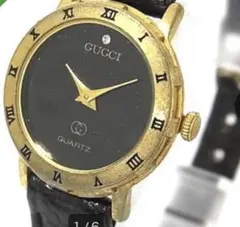 GUCCI グッチ オールドグッチ ダイアモンド付きクォーツ 腕時計のサムネイル