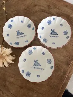 深川製磁 3枚セット 瓢箪絵 銘々皿 花瓢箪 菊割皿 六瓢松竹梅 - メルカリ
