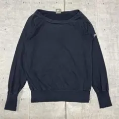 00s Y2K NIKE 前Vガゼット 短丈 薄手 スウェットトレーナー ナイキ