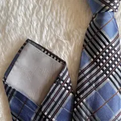 ヴィヴィアンウエストウッド　ネクタイ　チェック　オーブ　ブルー　青　入学式