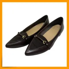 【美品】　ルタロン　(24.5) 　パンプス　ポインテッドトゥ　ビットローファー