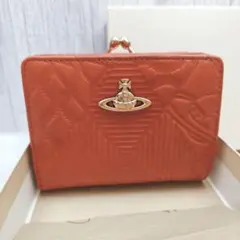 美品　オーブ ヴィヴィアン・ウエストウッド 折財布　キャメル　がま口