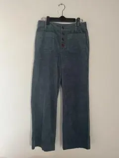コーデュロイ パンツ ブルー