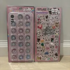 【正規品】　もちもちぱんだ　ジュエルプチドロップ　キラコロおはじきシール