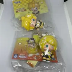 鏡音リン　鏡音レン ラバーフィギュアキーホルダー minidoll 海外限定
