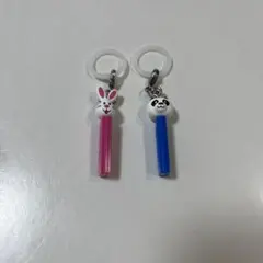 PEZ めじるしアクセサリー　うさぎ　パンダ