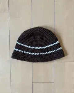 ビーニー　バケハ　クロシェハット　クラッシャーハット　男女兼用