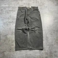 【W34 L32】 メキシコ製 usa levi's 先染ブラック 569