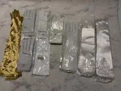 ウェディンググローブセット（ホワイト、ゴールド）