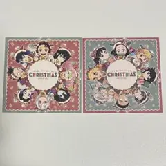 鬼滅の刃　クリスマス　ノベルティカードセット　赤　緑　2枚セット